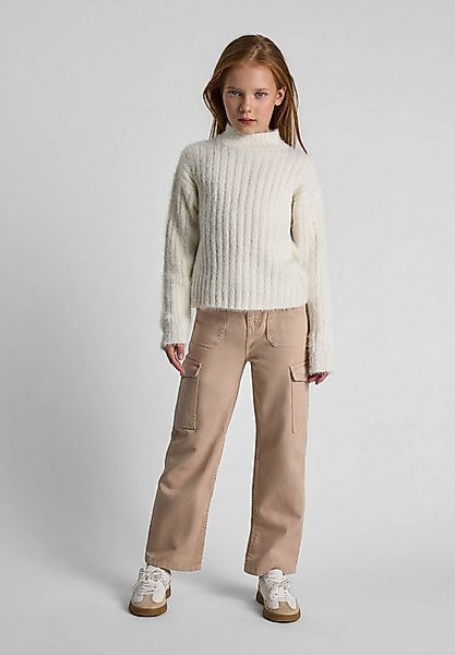 MINOTI Strickpullover Flauschiger Pullover mit Rundhalsausschnitt (2y-14y) günstig online kaufen