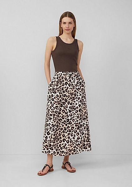 s.Oliver Maxirock Rock Viskose-Rock mit Leo-Muster günstig online kaufen
