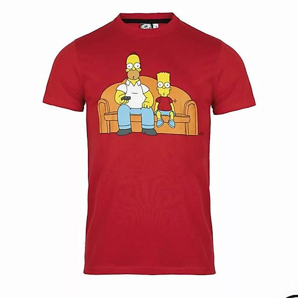 The Simpsons Print-Shirt The Simpsons Homer Bart Herren kurzarm T-Shirt Shi günstig online kaufen