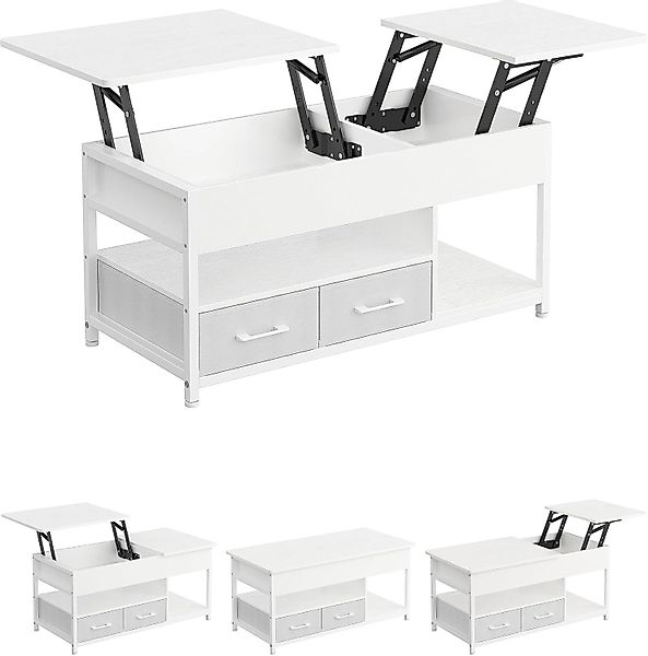 MSMASK Couchtisch mit Stauraum, Beistelltisch, Wohnzimmertisch, günstig online kaufen