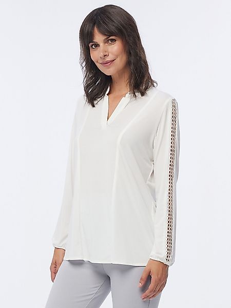 MONACO blue Blusenshirt Langarmshirt Figurbetont mit günstig online kaufen