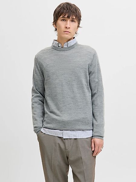 Jack & Jones Rundhalspullover "JPRBLAMARK MERINO KNIT CREW NECK LN" Wolle, günstig online kaufen