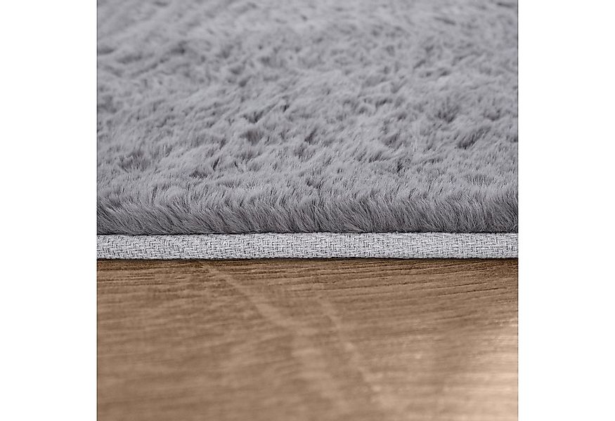 TT Home Teppich, Rund, Höhe: 26 mm, Hochflor Teppich Schlafzimmer Kunstfell günstig online kaufen