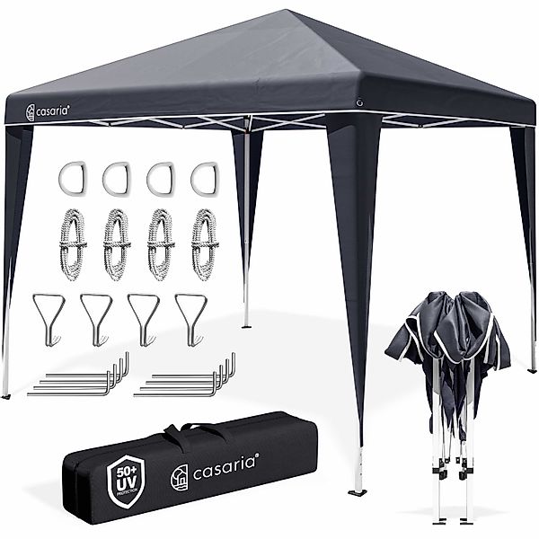 Faltpavillon Capri - Popup Anthrazit 3x3m UV-Schutz 50+ wasserdicht günstig online kaufen