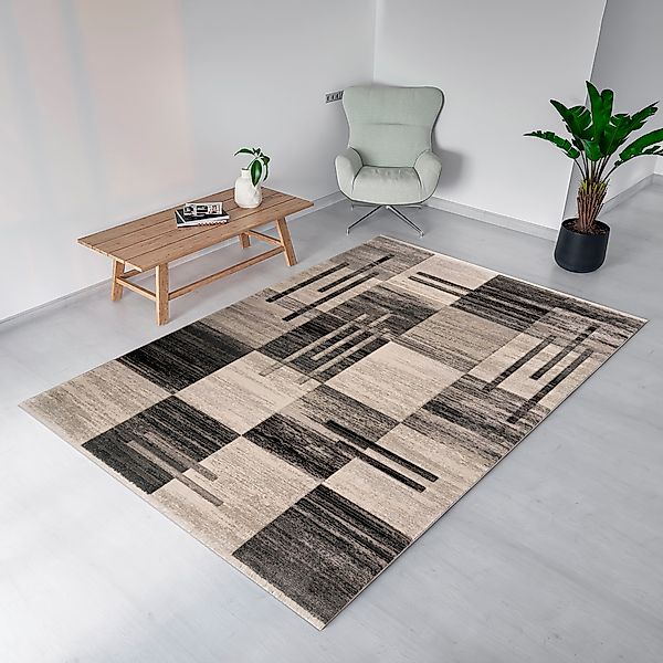 my home Teppich "Beliz" rechteckig 9 mm Höhe mit Konturenschnitt, Kurzflor, günstig online kaufen