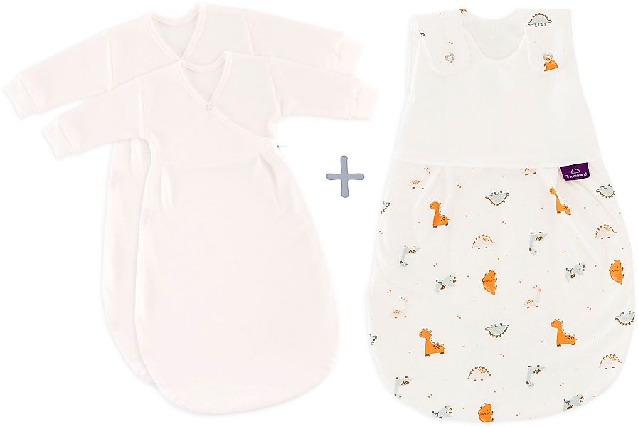 Träumeland Babyschlafsack "3tlg. Set LIEBMICH, Design Dinolino" günstig online kaufen