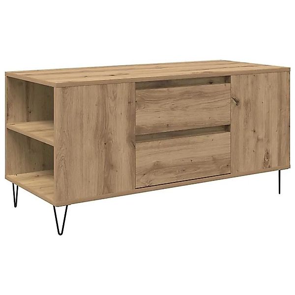 vidaXL Couchtisch Artisan-Eiche 102 x 44,5 x 50 cm Holzwerkstoff 882688 günstig online kaufen