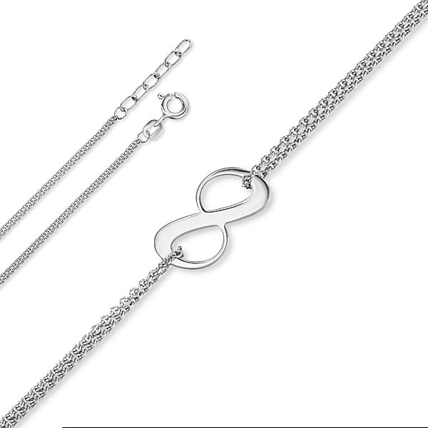 ONE ELEMENT Silberkette "Infinity Halskette aus 925 Silber 17 cm Ø 1,10 mm" günstig online kaufen