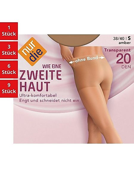 Nur Die Feinstrumpfhose Wie eine zweite Haut 20 DEN Damen (1er/3er/6er/9er günstig online kaufen