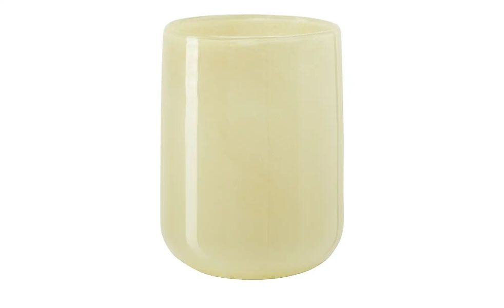 HOME STORY Vase   ¦ gelb ¦ Glas ¦ Maße (cm): H: 23  Ø: 18 Accessoires > Vas günstig online kaufen