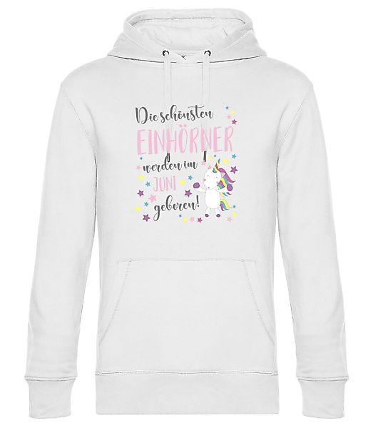 Einhorn Geboren In Juni · Unisex Premium Hoodie günstig online kaufen