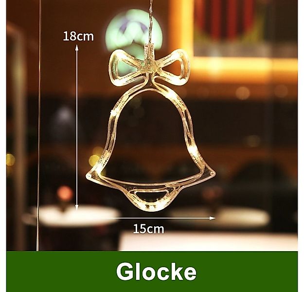 Sunicol Lichterkette LED Lichtervorhang mit Saugnapf, Weihnachten Fensterde günstig online kaufen