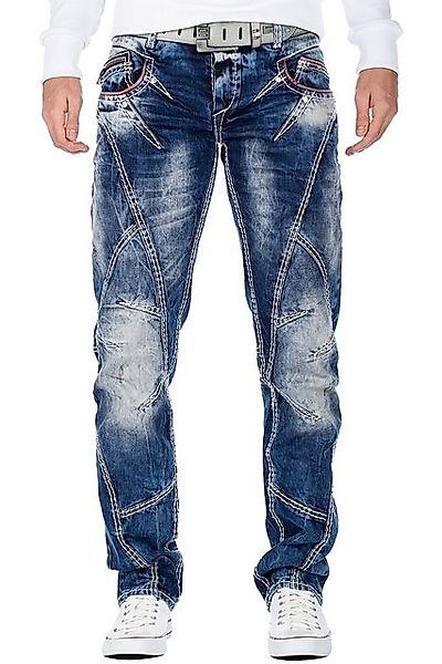 Cipo & Baxx Regular-fit-Jeans Hose BA-CD563 Blau W31/L32 (1-tlg) mit dicken günstig online kaufen