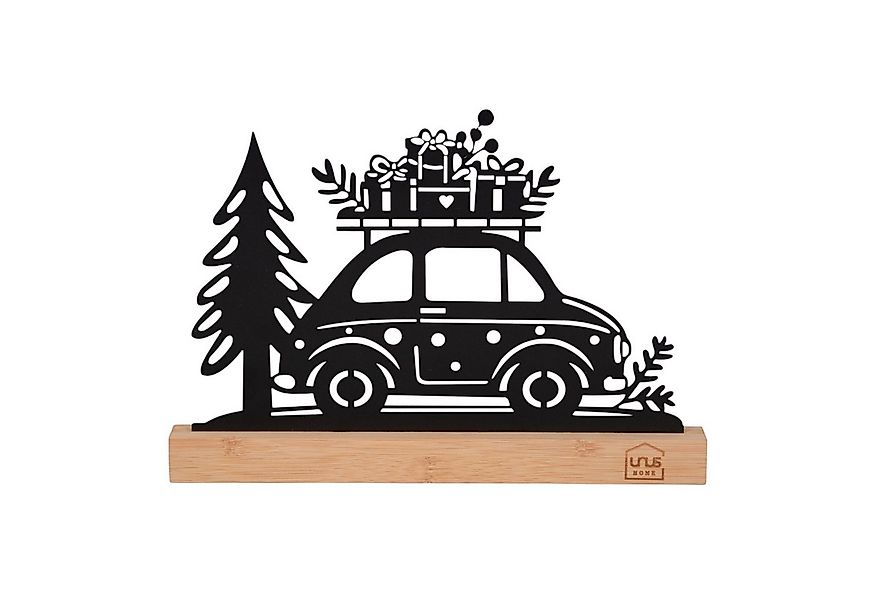 UNUS HOME Dekofigur Aufsteller Auto mit Baum in schwarz oder weiß (UNUS Wei günstig online kaufen