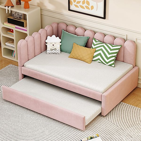 MODFU Schlafsofa Samt-Polsterbett, Kinderbett, 140x200 mit günstig online kaufen
