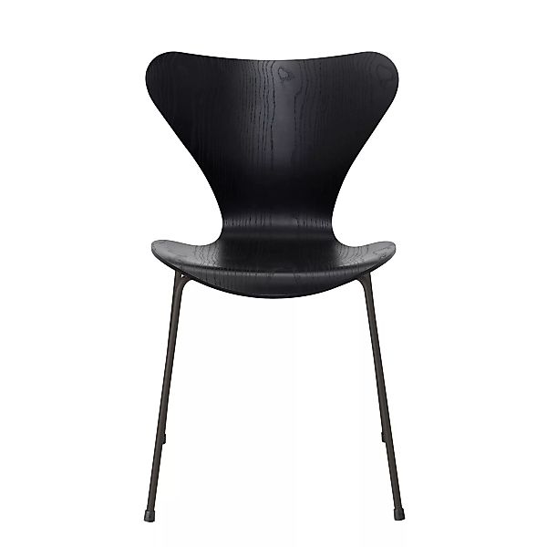 Fritz Hansen - Serie 7™ Stuhl gefärbte Esche Warmes Graphit - schwarz/Sitzf günstig online kaufen