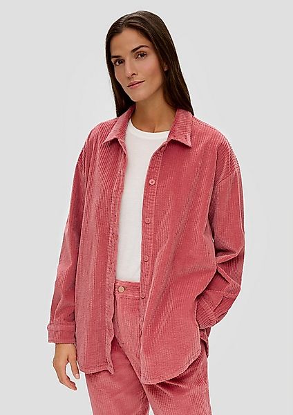 s.Oliver Langarmbluse Indoor-Blazer Overshirt aus Cord günstig online kaufen