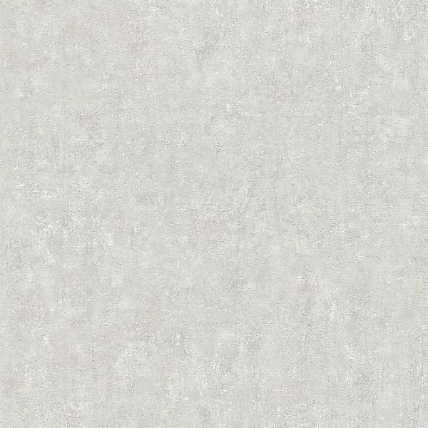 PROFHOME 386932-GU Spachtel Putz Tapete Uni Matt Grau Hell-Grau Weiß 0,53 m günstig online kaufen