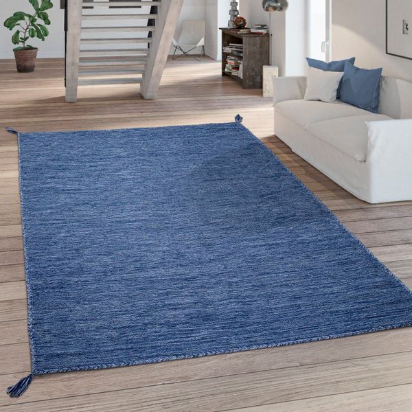 Paco Home Teppich "Kilim 210" rechteckig 12 mm Höhe Handgwebt, Flachgewebe, günstig online kaufen