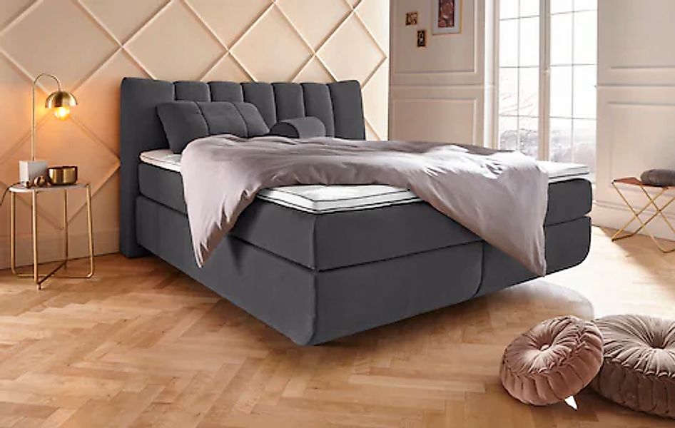 Home affaire Boxspringbett »Océane« Bodenfrei- wirkt freischwebend, verschi günstig online kaufen