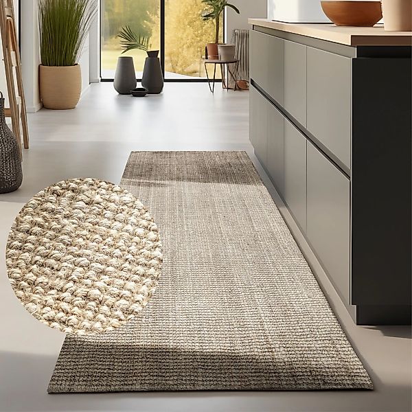 HANSE Home Teppich "Jaipur Juteteppich, als Läufer und in Rund" rechteckig günstig online kaufen