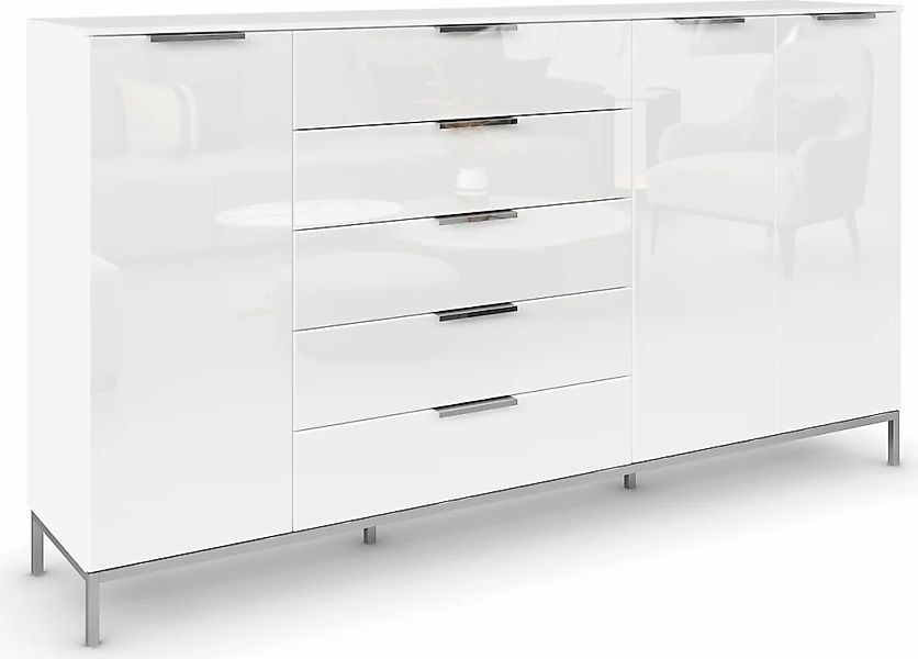 rauch Kombikommode "Kommode Türkommode Sideboard Kombikommode FLIPP mit Gla günstig online kaufen