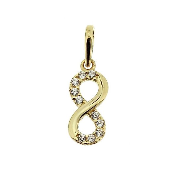 NICEANDnoble Kettenanhänger 585er Gold Anhänger Infinitiy mit Zirkonia günstig online kaufen