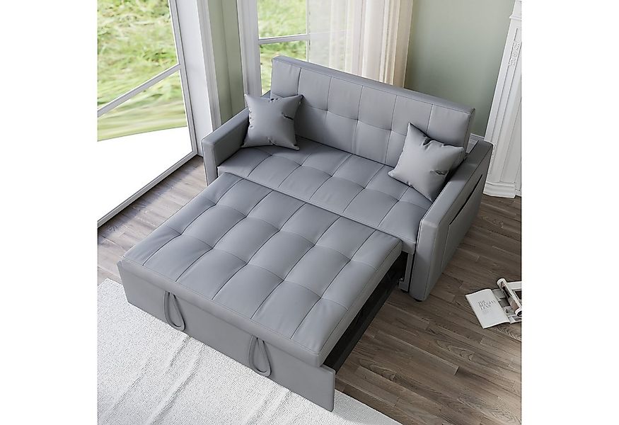 SONNI Schlafsofa Klappbares Sofabett 2-in-1 mit Katzenleder Sofa Bettcouch, günstig online kaufen