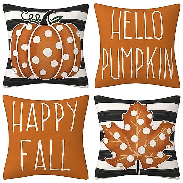 Coonoor Kissenbezüge Herbst Kissenbezug 45x45cm Halloween günstig online kaufen