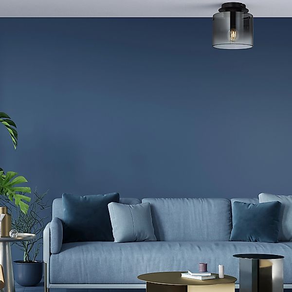 Brilliant Deckenleuchte Beth, ohne Leuchtmittel, Deckenlampe 20cm Kaffee/ra günstig online kaufen