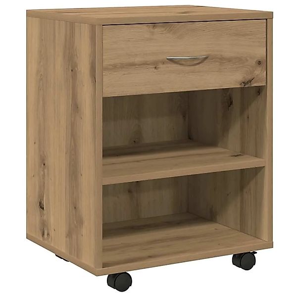 vidaXL Rollcontainer Artisan-Eiche 46x36x59 cm Holzwerkstoff 856661 günstig online kaufen