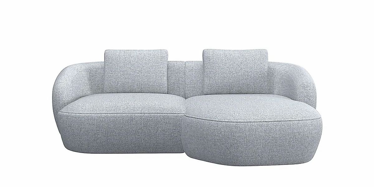 FLEXLUX Wohnlandschaft "Torino, rund, L-Form, Sofa-Ecke mit Recamiere, Long günstig online kaufen