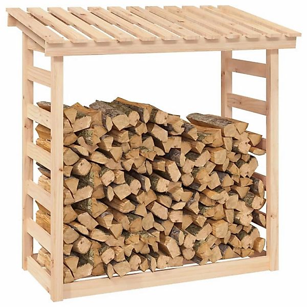 Vidaxl Kaminholzregal 108x64,5x110 Cm Massivholz Kiefer günstig online kaufen