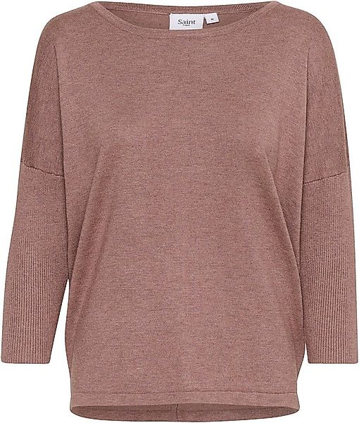 Saint Tropez Rundhalspullover A2561, MilaSZ R-Neck Feinstrick mit Viskose, günstig online kaufen