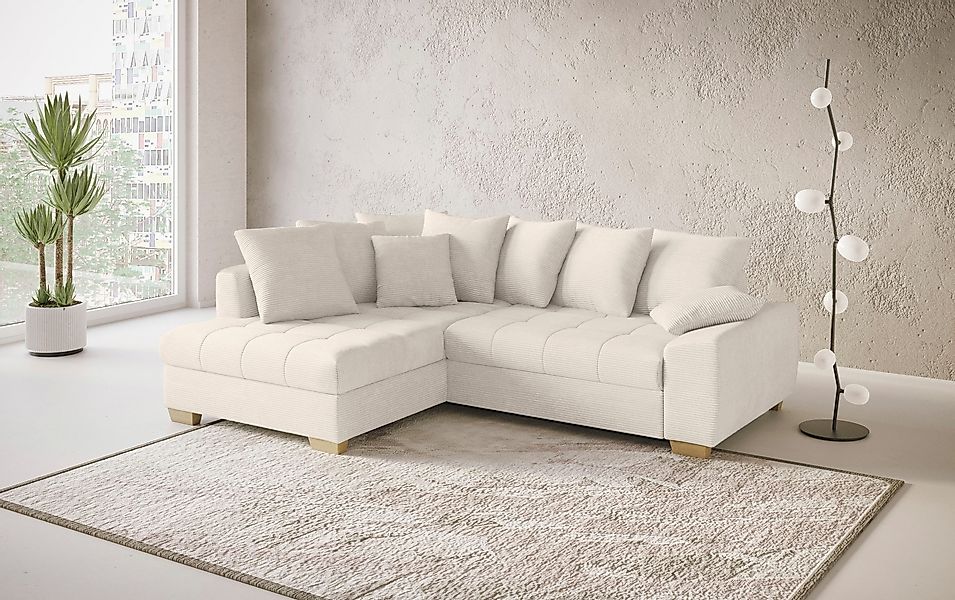 Mr. Couch Ecksofa "Nikita II, L-Form", Wahlweise mit Bettfunktion, Bettkast günstig online kaufen