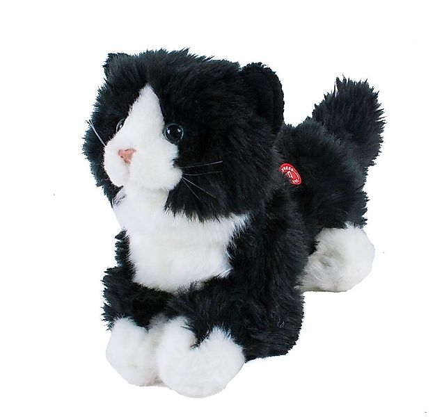 Uni-Toys Kuscheltier Katze mit Stimme Kuscheltier miauend schwarz weiß 22 c günstig online kaufen