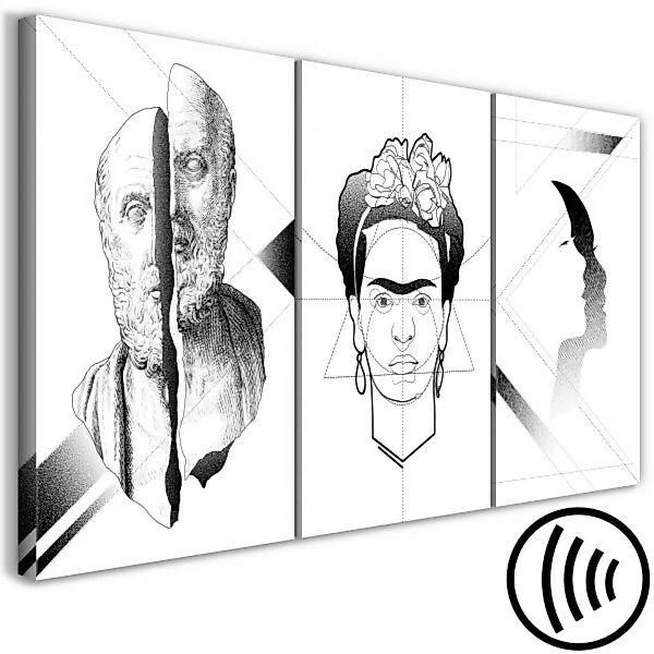Bild auf Leinwand Facial Composition (3 Parts) XXL günstig online kaufen