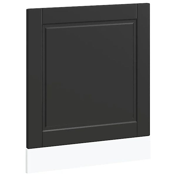 vidaXL Geschirrspülerblende Porto Schwarz 60x1,5x67 cm Holzwerkstoff 854138 günstig online kaufen