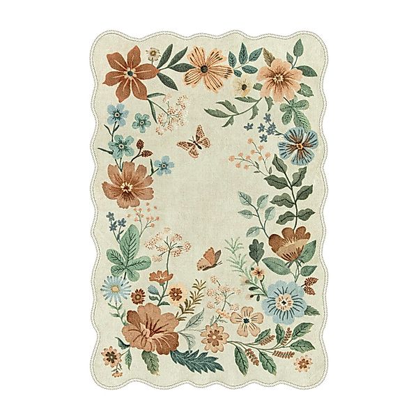 Kaket Fußmatte Kleiner Floral Teppich, Rutschfest günstig online kaufen