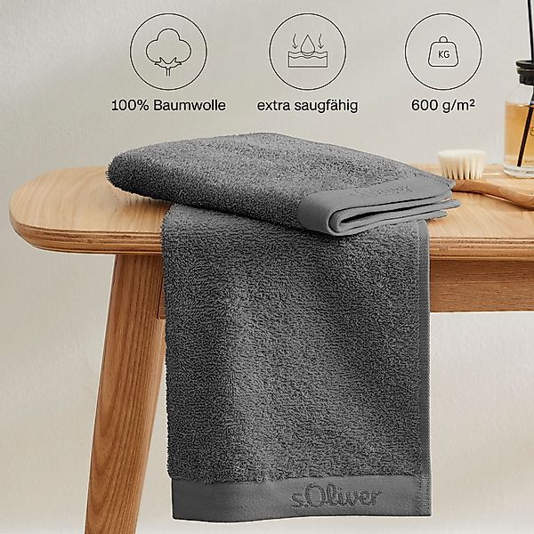 s.Oliver Handtuch Set »s. Oliver, besonders weich und saugfähig«, (Set, 3 S günstig online kaufen