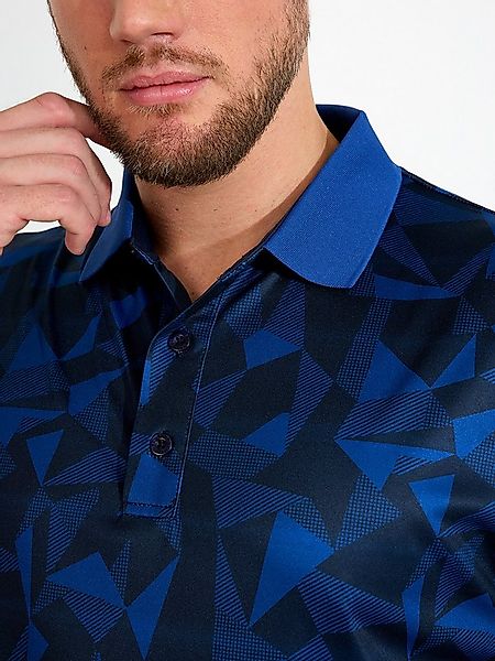 Abacus Sportswear Poloshirt Abacus Golfpolo Tumble Drycool Blau-Gemustert H günstig online kaufen