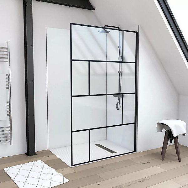Aurlane Duschwand Walk-In Bricks 120 cm x 195 cm günstig online kaufen
