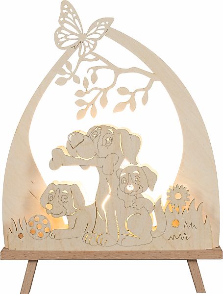SAICO Original LED Schwibbogen "Deko-Lichterspitze, Hundefreund" inkl. eine günstig online kaufen