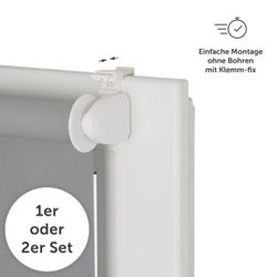 Doppelrollo Verdunklungsrollo - Klemmfix ohne Bohren, günstig online kaufen