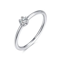 Lisandra Scott Silberring Ring mit weißem günstig online kaufen