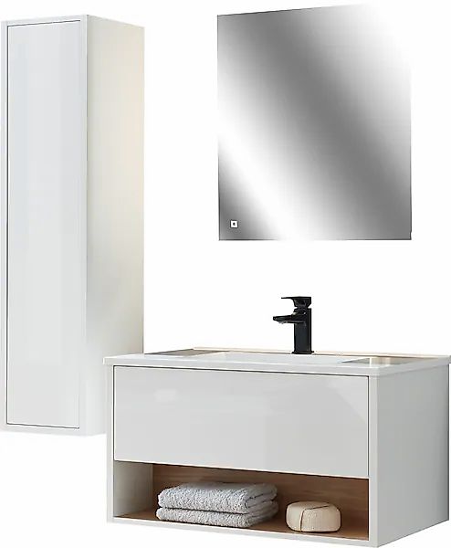 PLACES OF STYLE Badmöbel-Set »Studio Line, Bad im modernen Design, 3-teilig günstig online kaufen