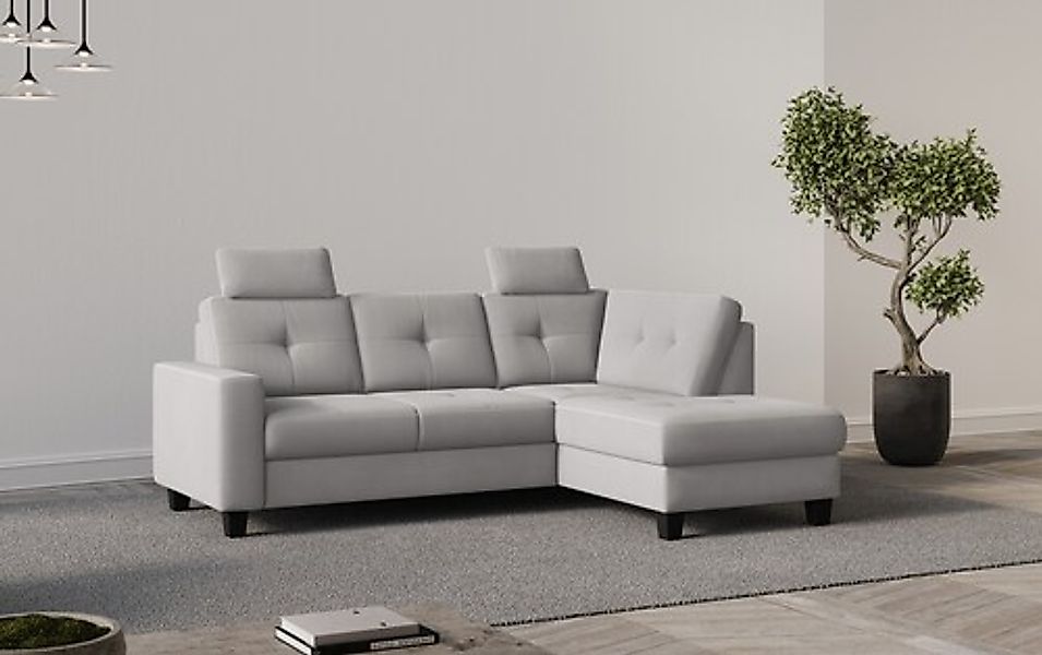Places of Style Ecksofa "Varese", Kreuznaht in beige günstig online kaufen