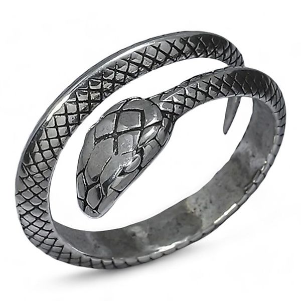 Eyecatcher Fingerring Schlangen Ring silberfarben One günstig online kaufen