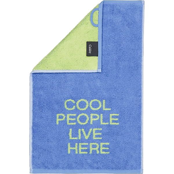 Cawö Gästetücher Postcard Towels Edition 100 - Farbe: cool people live here günstig online kaufen