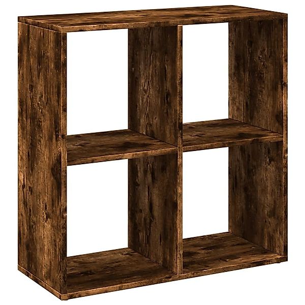 vidaXL Bücherregal Raumteiler-Bücherregal Räuchereiche 69,5x29x69,5 cm, günstig online kaufen